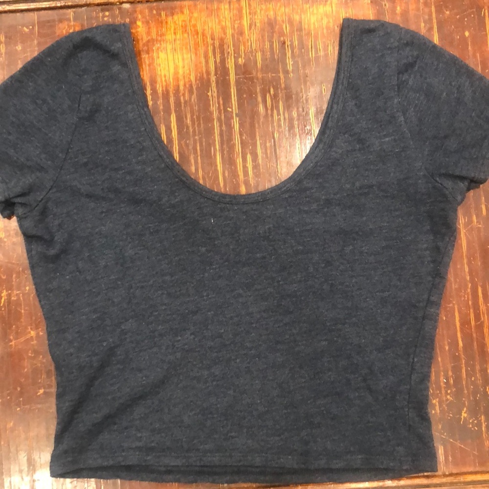 Dark blue crop top